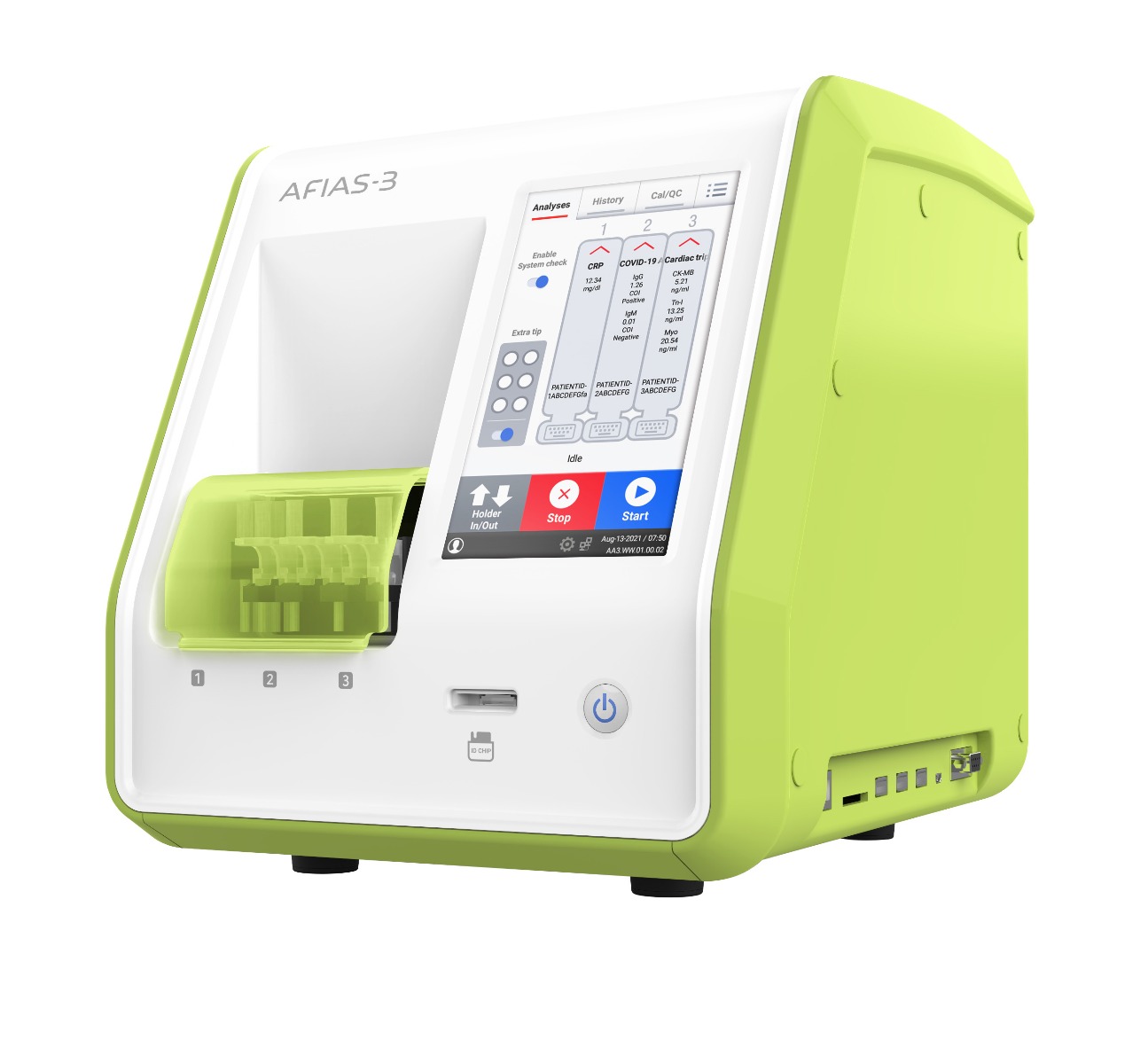 Afias-3 is an advanced immunoassay analyser for multiple testing with all-in-one cartridge system